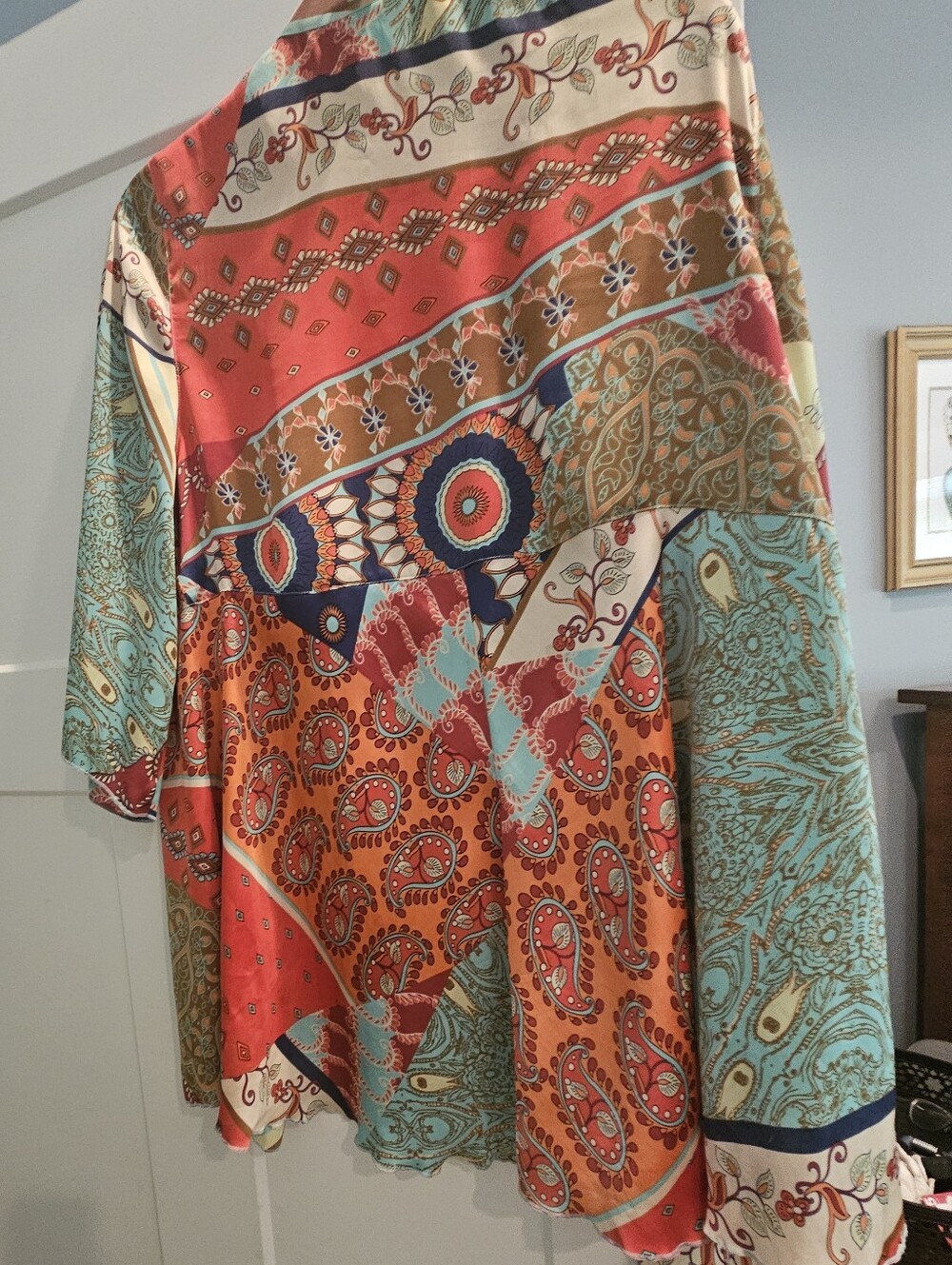 Cabi Bohemian Patchwork Kimono Jacket in Multi-Color - Picture 2 of 2